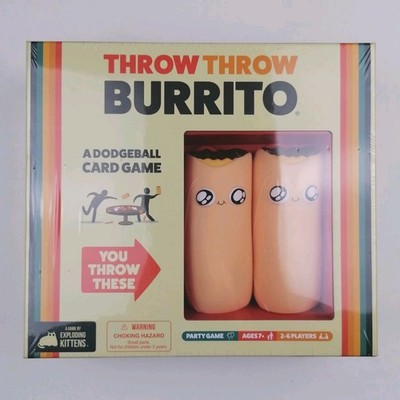 Throw Throw Burrito Dodgeball Card Game By Exploding Kittens Ages 2-6 Players 7+