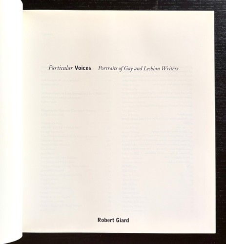 BESONDERE STIMMEN: PORTRÄTS VON SCHWULEN - R. GIRARD - 1. AUFLAGE - 1997 - DJ MIT PRESS. - Bild 3 von 23