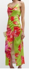 Milly Lillana Floating Cosmos Midi Slip Dress Size 8
