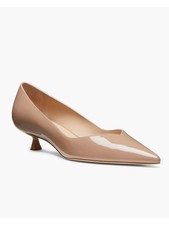 New Stuart Weitzman Eva Kitten Heel Pointed Toe Pump Fawn Sz 8