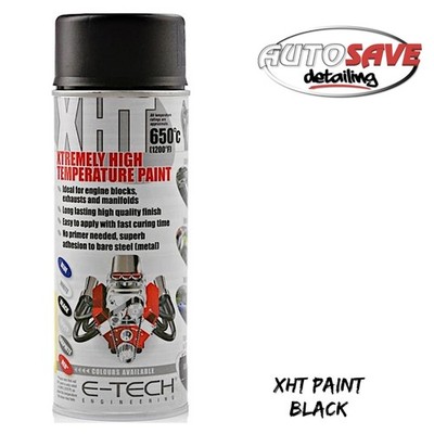 E-Tech - XHT Paint - Extrem hohe Temperaturlack bis 650°C - schwarz