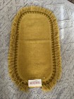 Vtg MCM Mustard Bathroom Throw Rug By Kodel An Eastman Kodak Co.  1960’s Fringe — photo 1