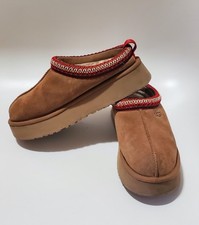 UGG Women s Braid Tazz Platform Slippers 5955 Chestnut Brown Size 8 Preowned