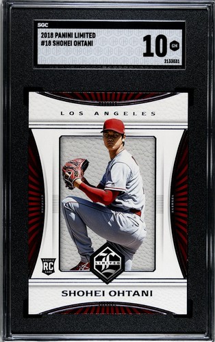 2018 Panini Chronicles Limited #18 Shohei Ohtani Rookie SGC 10 GEM MINT RC