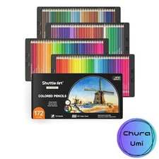 Shuttle Art 172 Colored Pencils  Soft Core Color Pencil Set for Adult Coloring