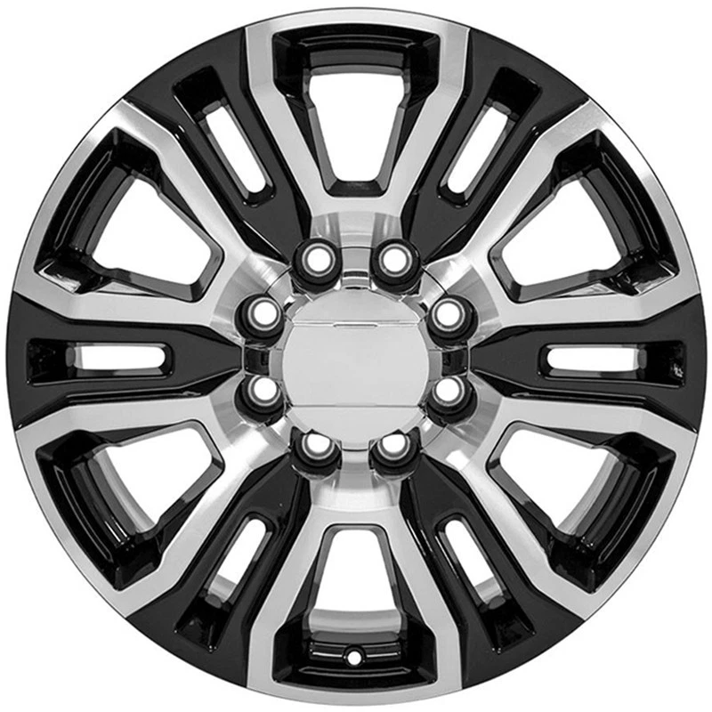 Rueda negra mecanizada 20x8,5 para GMC Savana 3500 1997-2018 - RVO1954 Foto 3 de 3