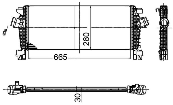 LadeluftküHler Mahle CI 509 000S FüR Opel Zafira Chevrolet Tourer P10 Astra P12-image