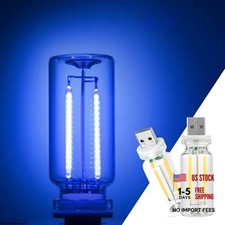 2 Pack Car LED Lights Interior, USB Light for Car Decor  Bedroom, 2 pack blue