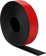 Self Adhesive Rubber Strips, Solid Neoprene 1 W x 1/16" T x 120" L 