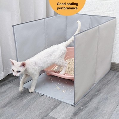 Katzentoilette Gehege faltbar pflegeleicht wasserdicht Spritzschutz