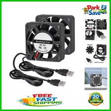 Dual 40mm USB Brushless Fans - 5V DC, 5500 RPM for Compact Cooling Solutions