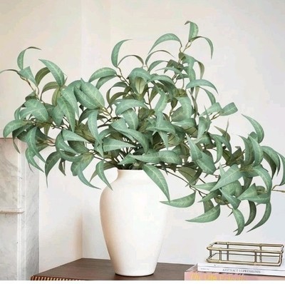 Artificial Greenery Stems for Vase, 5 Pcs Tall Fake Plants Branches Faux Gree...