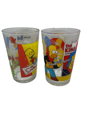 The Simpsons Sammelglas Amora 2 Stück 1997/1999 Set/Bundle Gebraucht