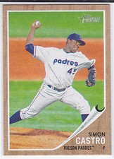Simon Castro San Diego Padres 2011 Topps Heritage Minor League Baseball Card