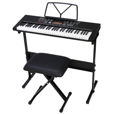 鍵盤楽器 Organ piano with stand 61 Key Music Electronic Keyboard with Stand Electric Digital Piano