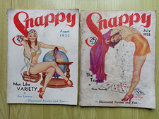 Vintage Snappy Magazine July August 1933 Illustrated Fiction and Fun