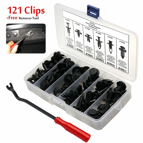 Shyfrult 100pc Universal Push Type Retainer Clip Kit - Bumper Fender Liner Fasteners For Toyota