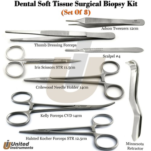 Periodontal Soft Tissue Oral Surgery Kit Dental Gum Graft Biopsy