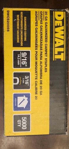 Dewalt DWCS20056 20-Gauge 9/16 Inch L 