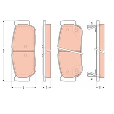 Plaquette de frein Ssangyong RODIUS