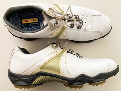 FootJoy DryJoys ECL Leather Golf Shoes Mens‎ 9.5 Medium Red White Spiked 53691 Tour Alpha - FootJoy main image 2