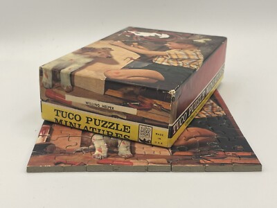 Tuco Miniature Puzzle Willing Helper Boy Hammer Collie Puppy Dog DIY Doghouse