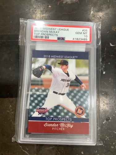 2018 Choice Midwest League Top Prospects Brendan McKay PSA 10 GEM MT