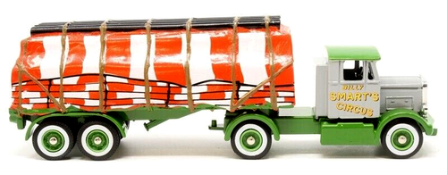 CORGI/ATLAS 1/76 DIECAST SCAMMELL HANDYMAN & SHEETED TRAILER BILLY SMARTS CIRCUS - Picture 3 of 5