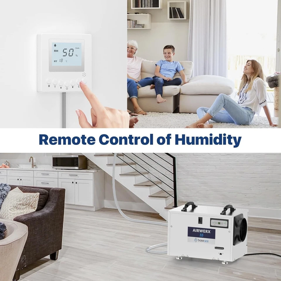 Deshumidificador BaseAire AirWerx55 Crawlspace 113 pintas base industrial comercial Foto 4 de 4