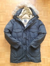 giaccone invernale parka,cordura, colore nero, vero piumino d'oca, taglia l