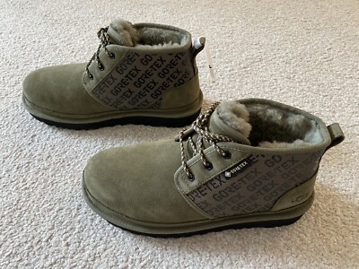 NWOB Mens Size 8 Neumel Gore-Tex Suede Lace-Up Chukka Boot Ugg Green 3236 UGG Neumel GORE-TEX GTX Olive Waterproof Chukka Boots Men main image 3