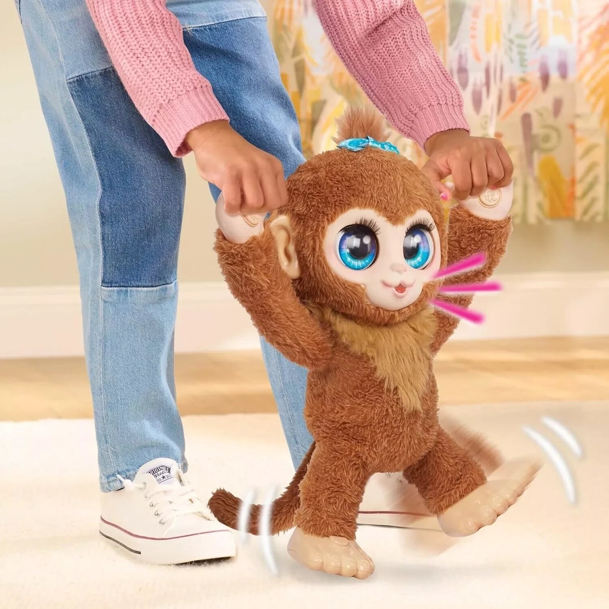 furReal Peanut The Playful Monkey Interactive Toy, 15-inch
