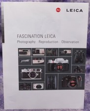 2 Sales Brochures Fascination Leica: Photography Reproduction Observation