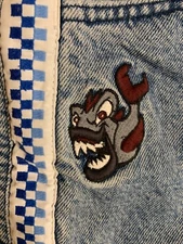 Mens Boys JNCO Denim Jean Shorts 276 Piranha Vintage Tag 29 Actual 30 Fast Ship