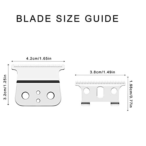 2 Pack Blades for Andis T Outliner Andis GTX Replacement Blade T Liner Clipper