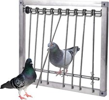1Pc Bird Cages Trap Stainless Steel Pigeon Trap Door Wire Bars Frame Entrance U-
