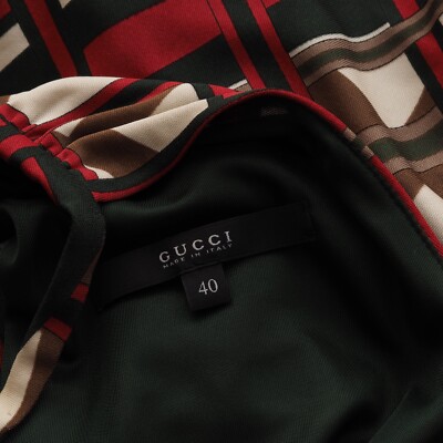 Gucci Vintage Womens 2006 Viscose Red Green Knee Length Dress 40 S Small US4 US6 | eBay Gucci Vintage Womens 2006 Viscose Red Green Knee Length Dress 40 S Small US4 US6 | eBay
