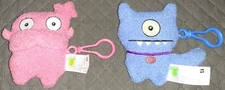 2x 4" Ugly Dolls Keychain Back Pack Hook Clips Stuffed Plush Animal Toy Dolls