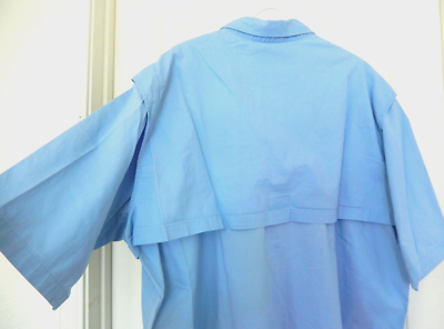 Chemise The World Wide Sportsman XL bleu clair manches longues pêche