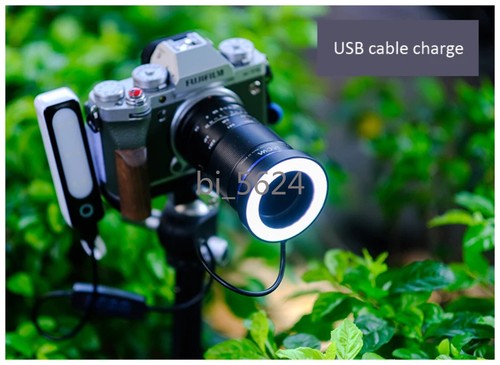 Outdoor Macro Photography Round Flash Light LED Ring Fill-in Lamp Lens Focus - Picture 12 of 35