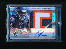 ALSHON JEFFERY 2012 PANINI LIMITED JUMBO CHICAGO BEARS PATCH AUTO RC #D 05/25