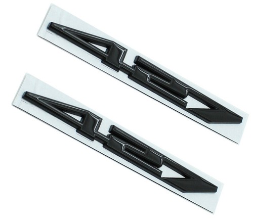 427 Sticker 2Pc 427 Emblem Polished Aluminum Badge Engine Hood Sticker (black ) | eBay