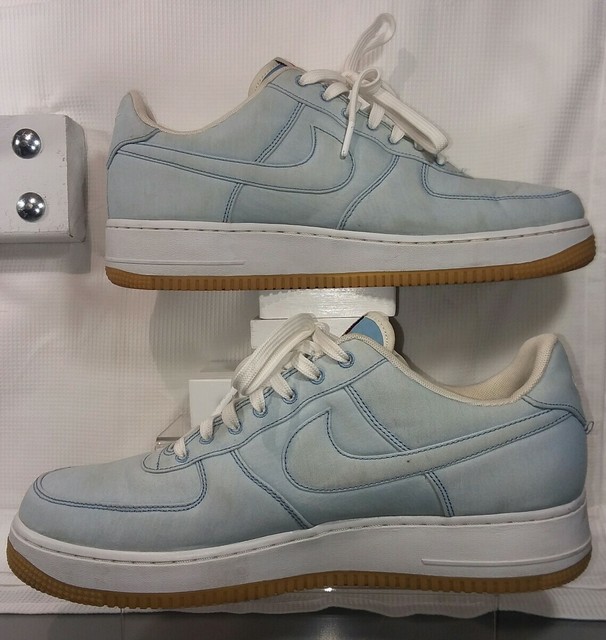 Nike Air Force 1 Denim Jeans, 718152-403, Blue White Gum, Men's Size 12 | eBay