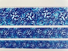 Turtles swimming ocean beach preppy nautical Grosgrain ribbon 5/8  7/8" 1.5"