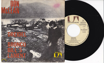 Don McLean -Dreidel / Bronco Bill's Lament- 7'' 45	United Artists Records 