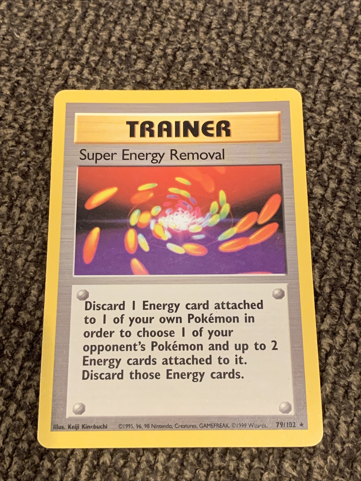1999 SUPER ENERGY REMOVAL 79/102 Pokemon Base Set Card - Near Mint NM WOTC RARE