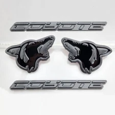 NEW Magnetic Howling Coyote 5.0 Fender Emblems Fits 64-23 Mustang F150 Universal