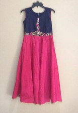 Indian Wedding Party/ Special Occasion Wear 12-14 years Girls Silky Gown EUC 