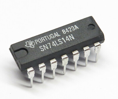 10x SN74LS14N Hex Schmitt-Trigger Inverters, Texas Instruments