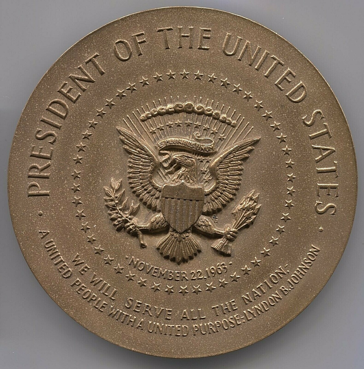 Lyndon Baines Johnson Presidential Medal - 76 mm - November 22